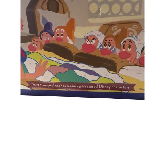 Disney Classic Paint-By-Number Kit Includes 5 Canvases Stands 10 Acrylic Paints - Picture 3 of 9